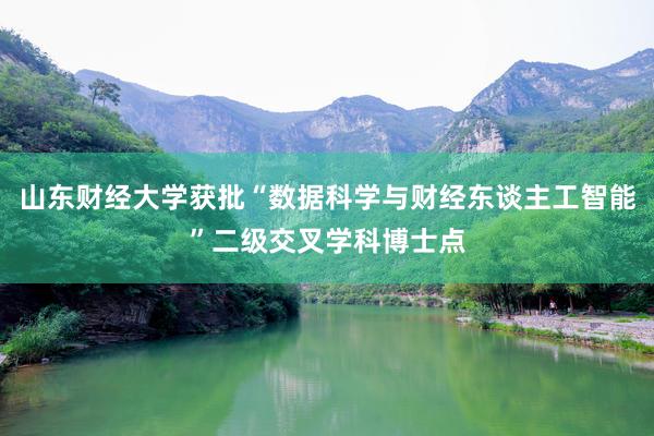 山东财经大学获批“数据科学与财经东谈主工智能”二级交叉学科博士点
