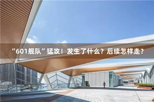 “601舰队”猛攻！发生了什么？后续怎样走？