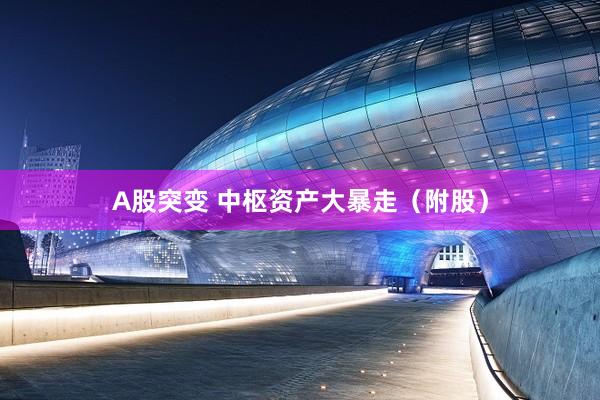 A股突变 中枢资产大暴走（附股）