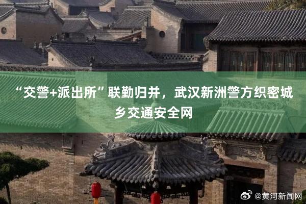 “交警+派出所”联勤归并，武汉新洲警方织密城乡交通安全网