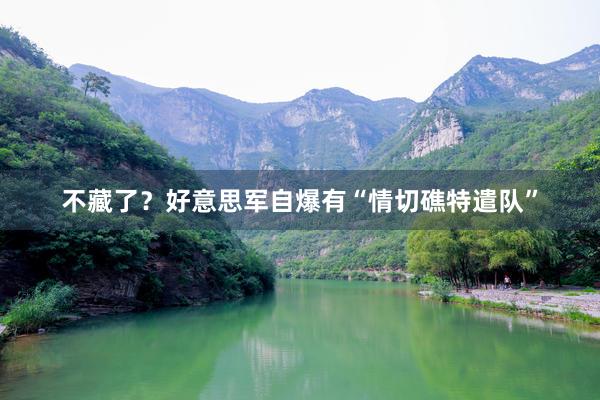 不藏了？好意思军自爆有“情切礁特遣队”